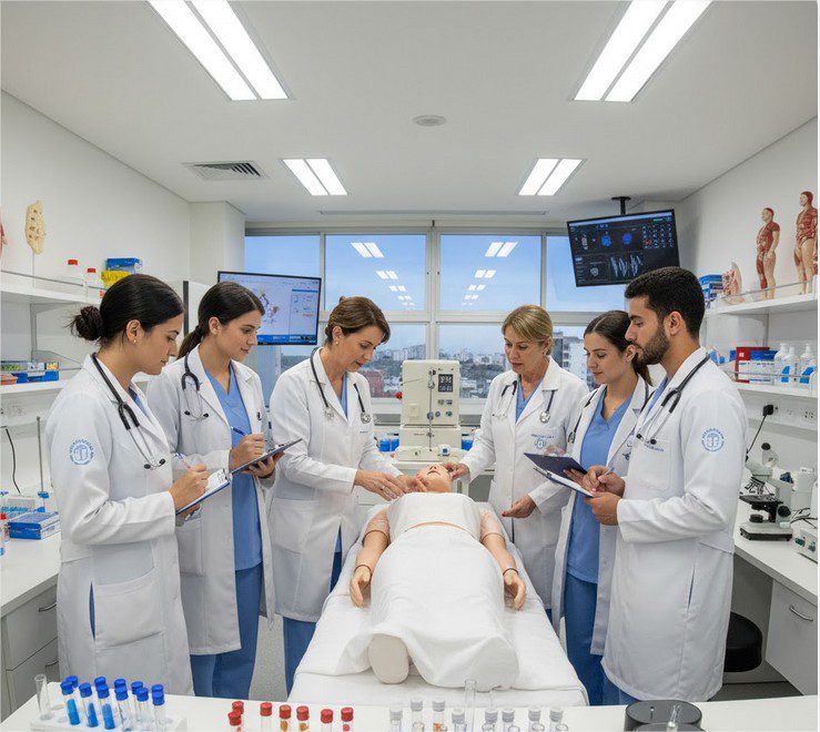 estudantes enfermagem supervisionados