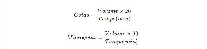 Calculo de gotas e microgotas
