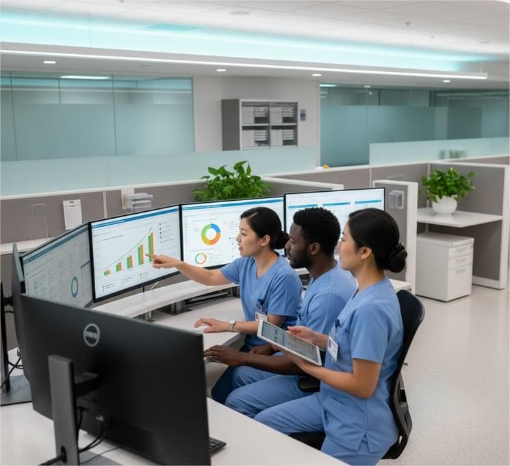 informatica na enfermagem Enfermeiros utilizando um painel de Business Intelligence